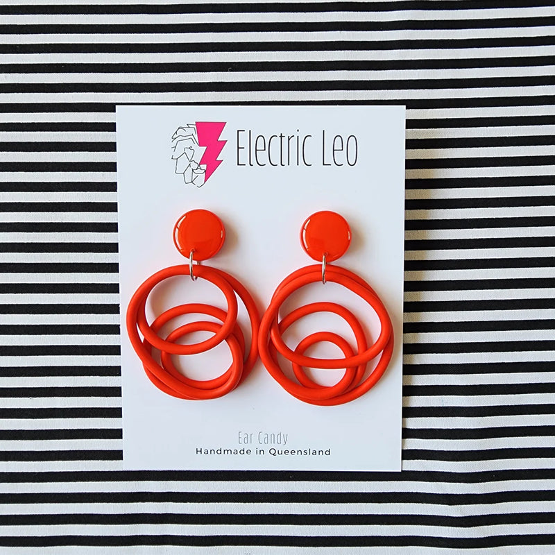 Electric Leo | BIG Squiggles - Jaffa Red
