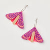 Martha Jean | Pink Moth Earrings