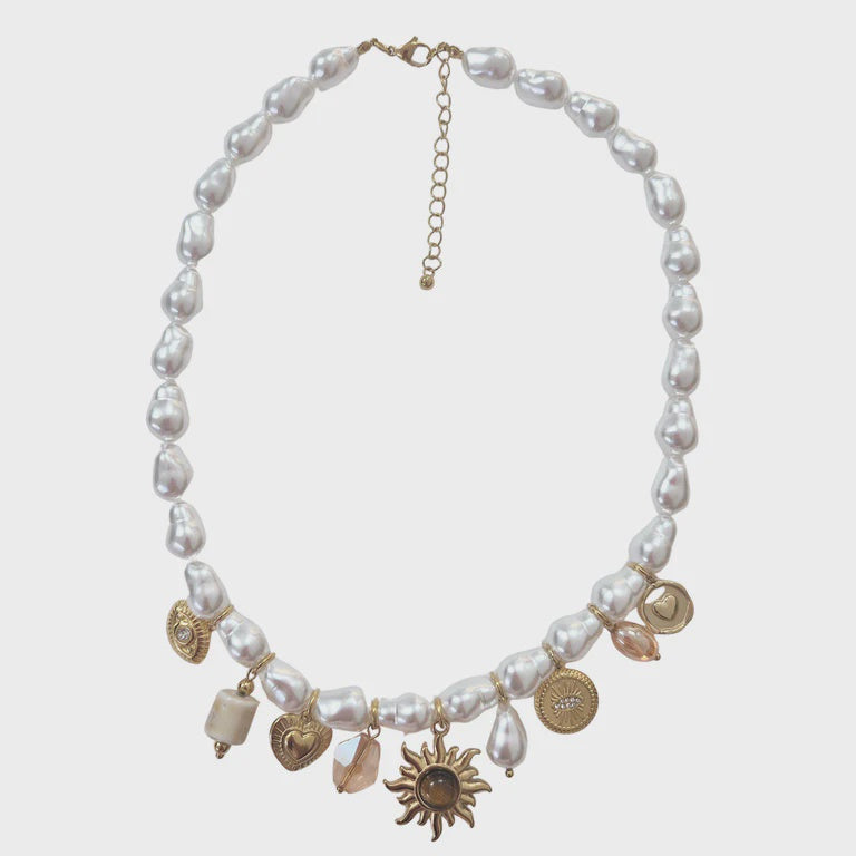 Pearl Charm Necklace
