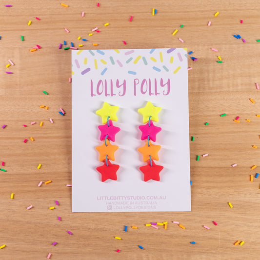 Stars 4 Yellow, Pink, Orange, Red Drops