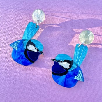 Salvation | Splendid Fairy Wren Earrings