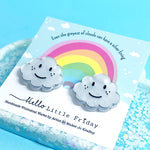 Hello Little Friday | Every cloud has a silver lining studs
