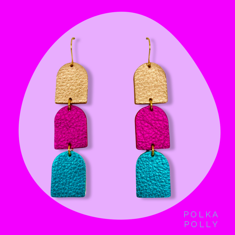 Polka Polly | Scotch Multi – Rose Gold Pink Aqua