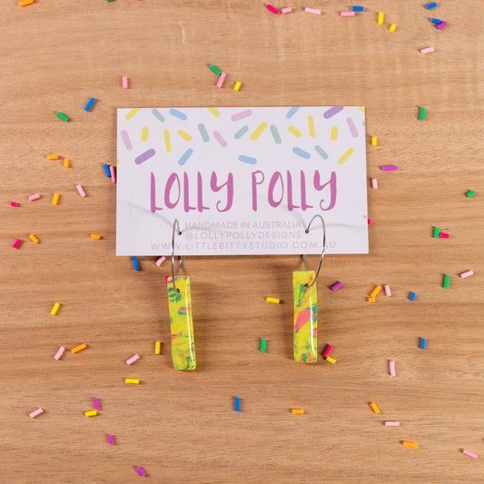 Yellow Multi Hoops