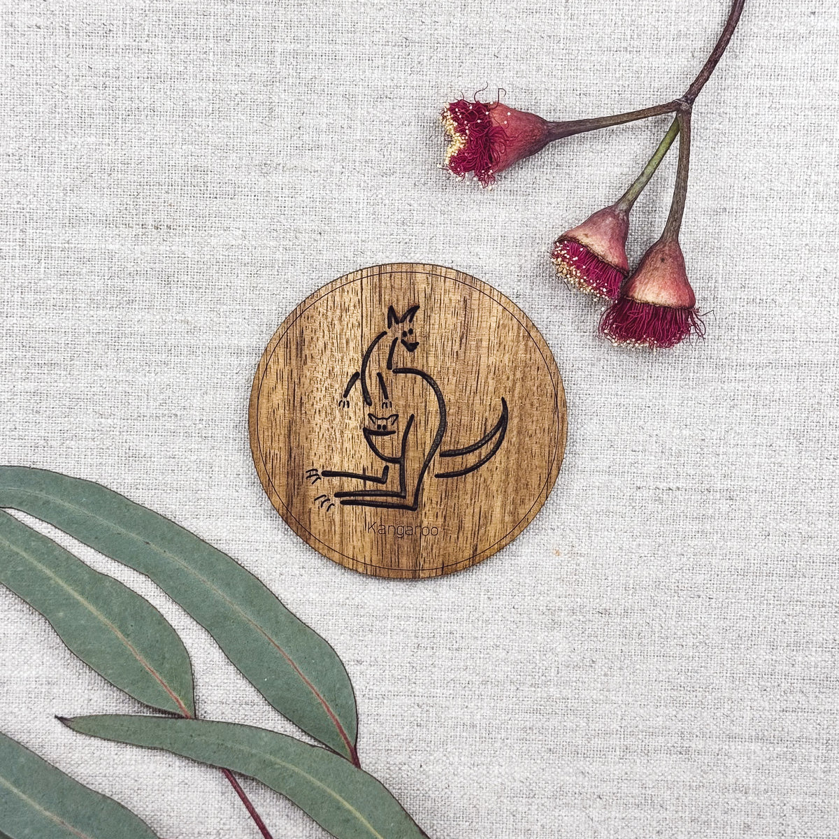 Buttonworks | Kangaroo Single Coaster