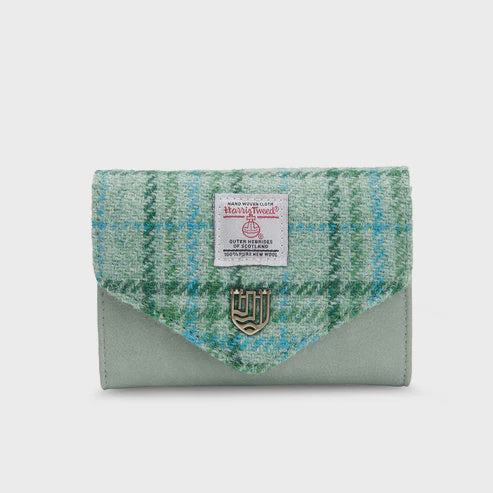 Islander | The Small Clasp Purse - Mint Tartan