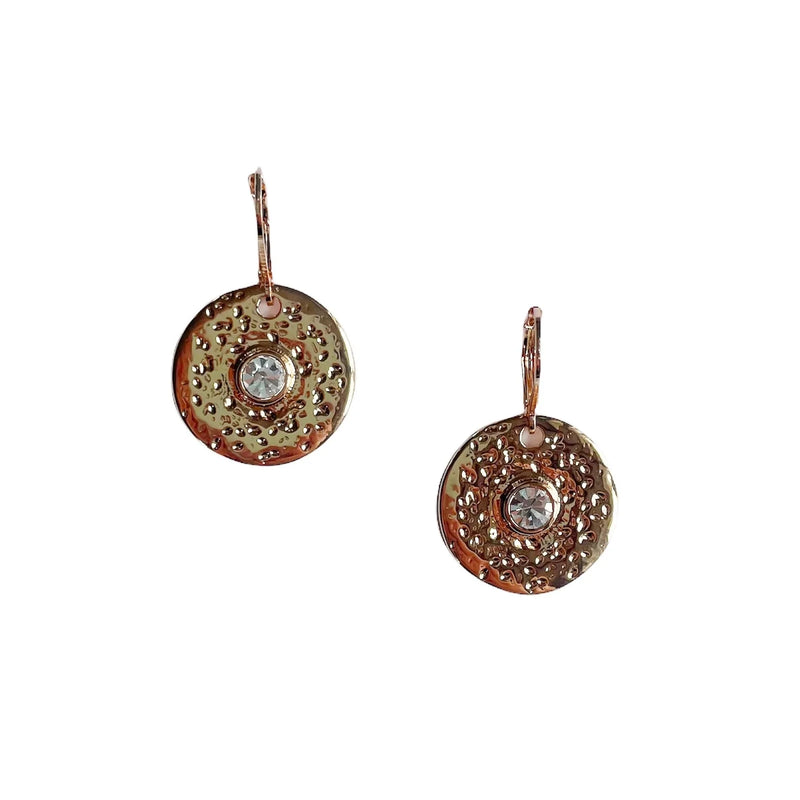 Zoda Earrings | Gold Disc Earrings