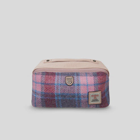 Islander | Toiletry Bag - Pink and Blue Tartan