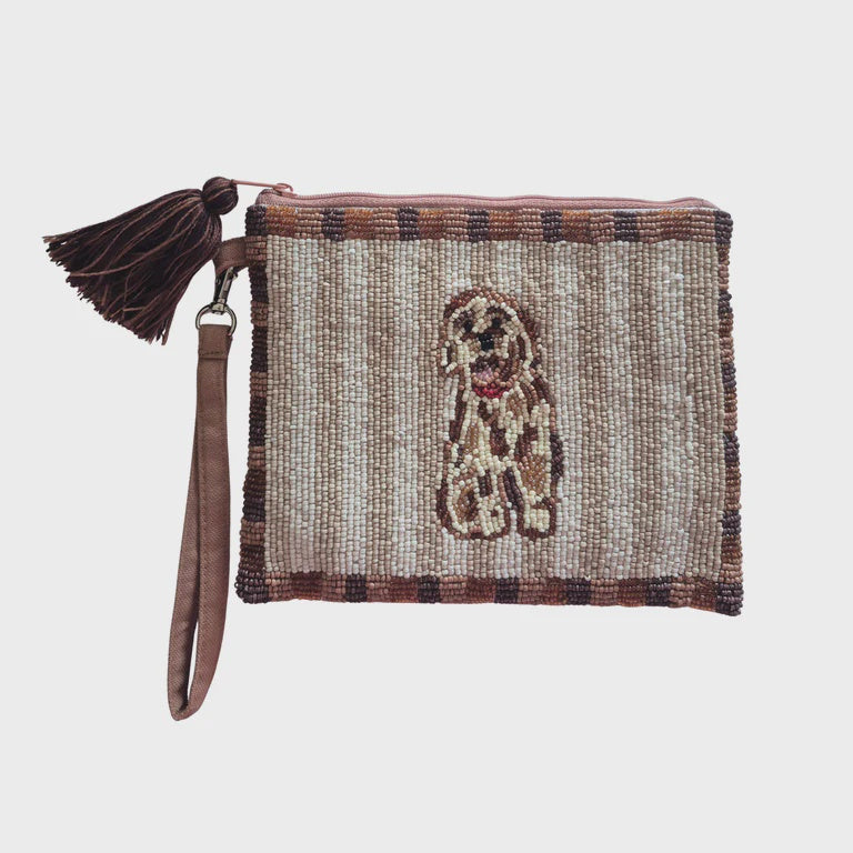 Dog Beaded Purse