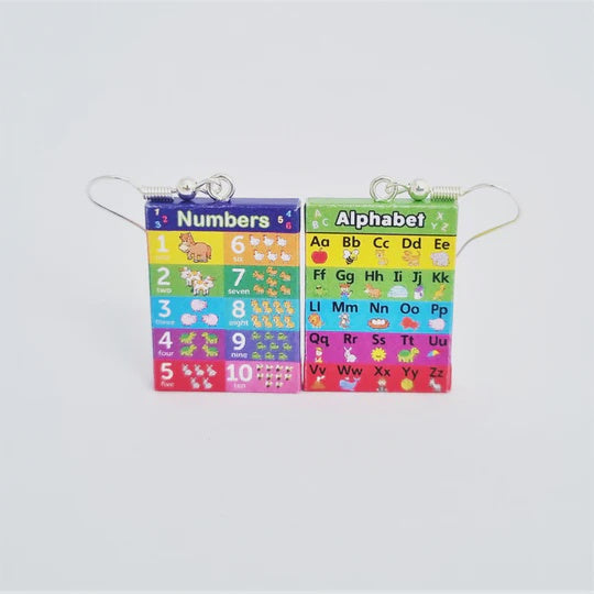 Alphabet & Numbers Earrings