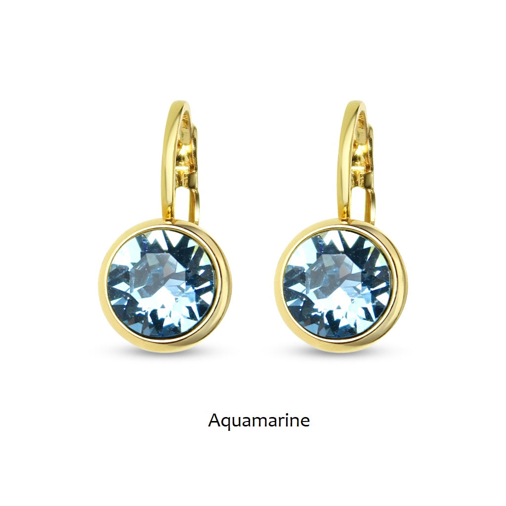 TID | Gold Plated French Clip Earrings - Multiple Colours