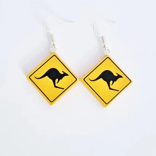 Cheeky Little Monkeys | Only In Australia Roadsigns (Kangaroo)