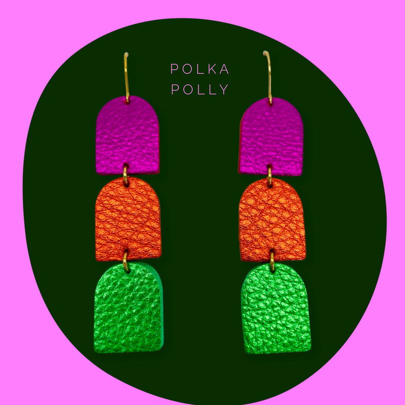 polka Polly | Scotch Multi – Pink Orange Green