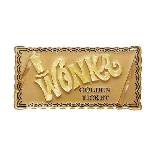 Erstwilder Brooch | Golden Ticket Brooch