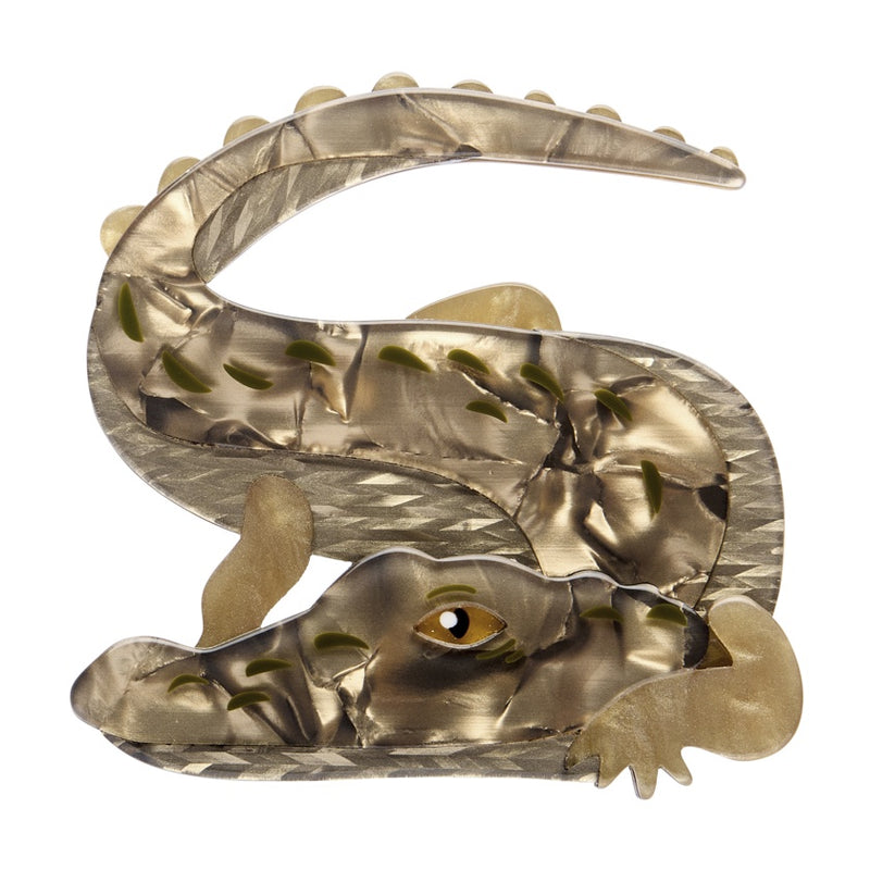 Erstwilder | Crikey the Saltwater Crocodile Brooch