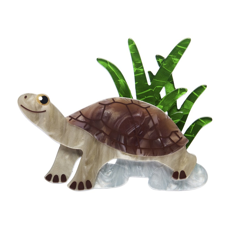 Erstwilder | Rheo the River Turtle Brooch