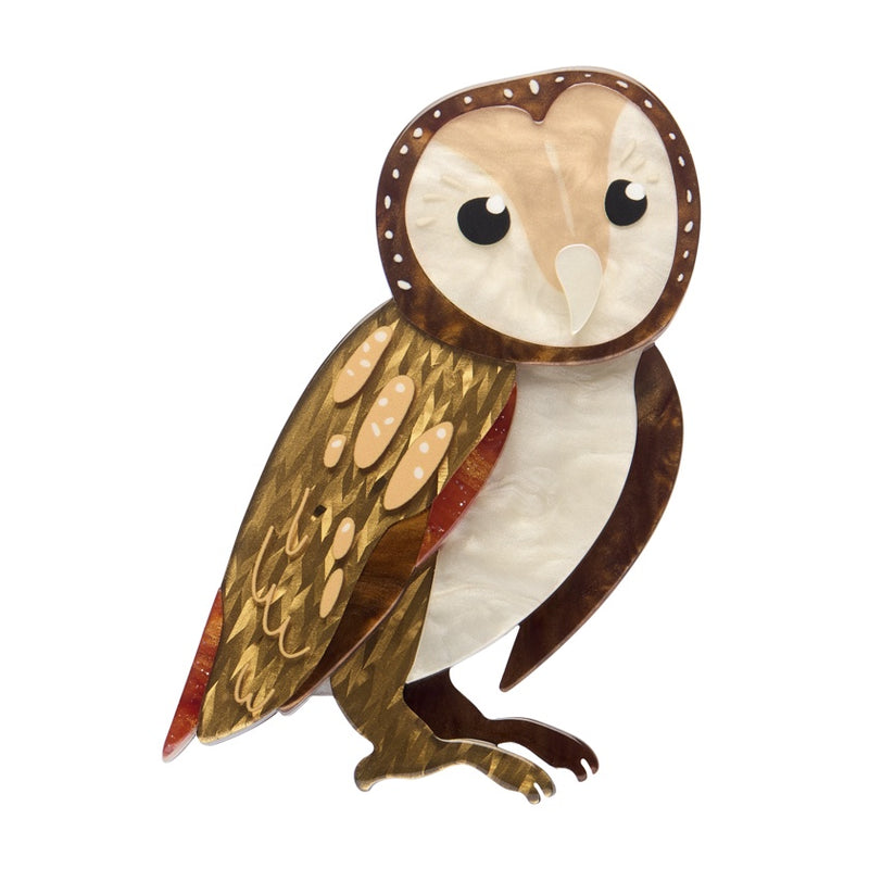 Erstwilder | Maisie the Masked Owl Brooch