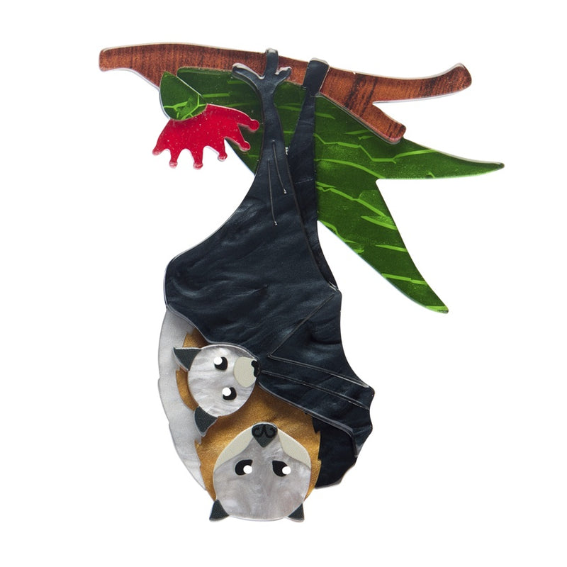 Erstwilder | Frankie & Finn Flying Foxes Brooch