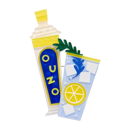 Opa! Ouzo Brooch