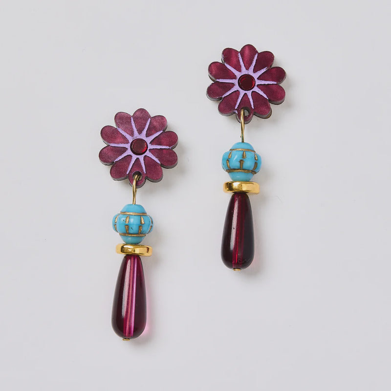 Martha Jean | Bea Earrings - Mulberry