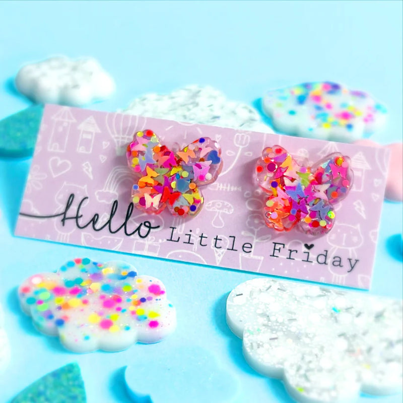 Hello Little Friday | The hope butterfly studs