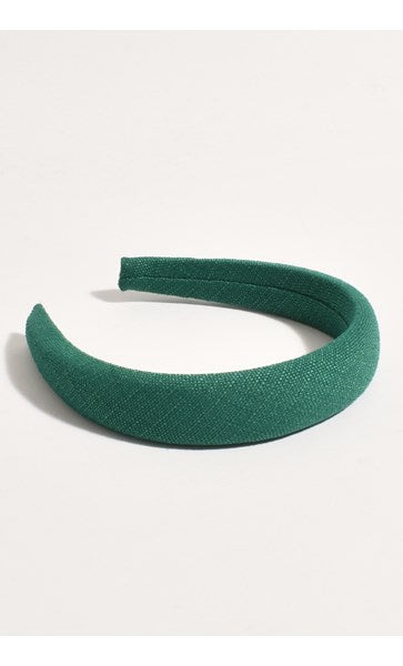 Adorne | Cicile Fabric Event Headband Green