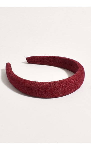 Adorne | Cicile Fabric Event Headband Red