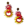 Zoda | Yellow Pink Beaded Dangles