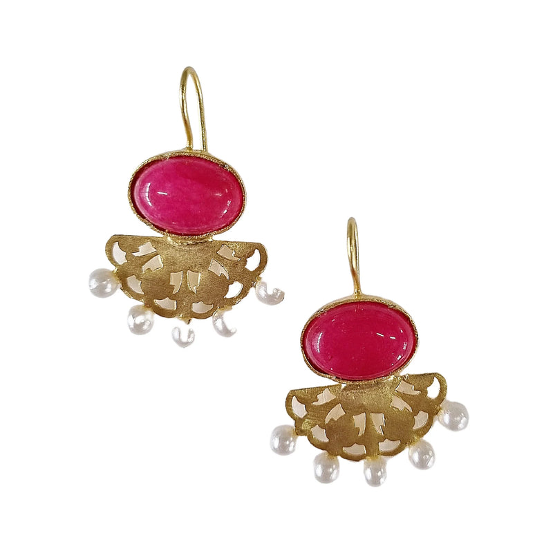 Zoda | Gold, Pearl & Raspberry Drops
