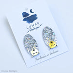 Lunar Dee | Brian The Bat -Silver Ombre - Studs