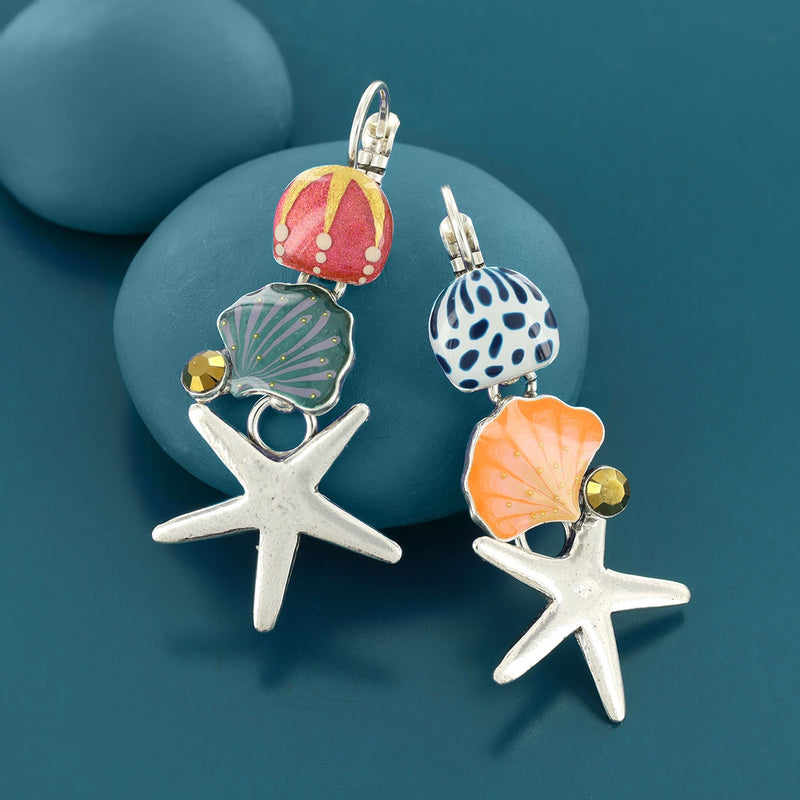 Taratata | Lever back earrings fantaisie - Abysses - Trio of Sea