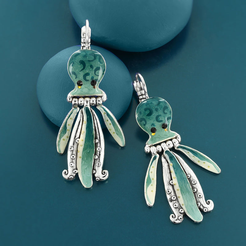 Taratata | Lever back earrings fantaisie - Abysses - octopus