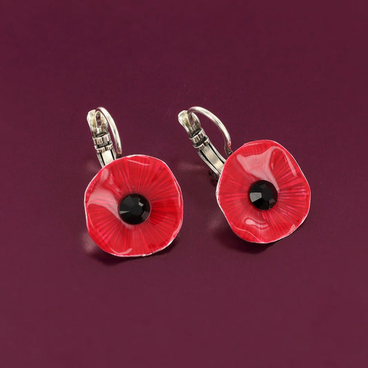 Taratata | Lever back earrings fantaisie Mambo Red