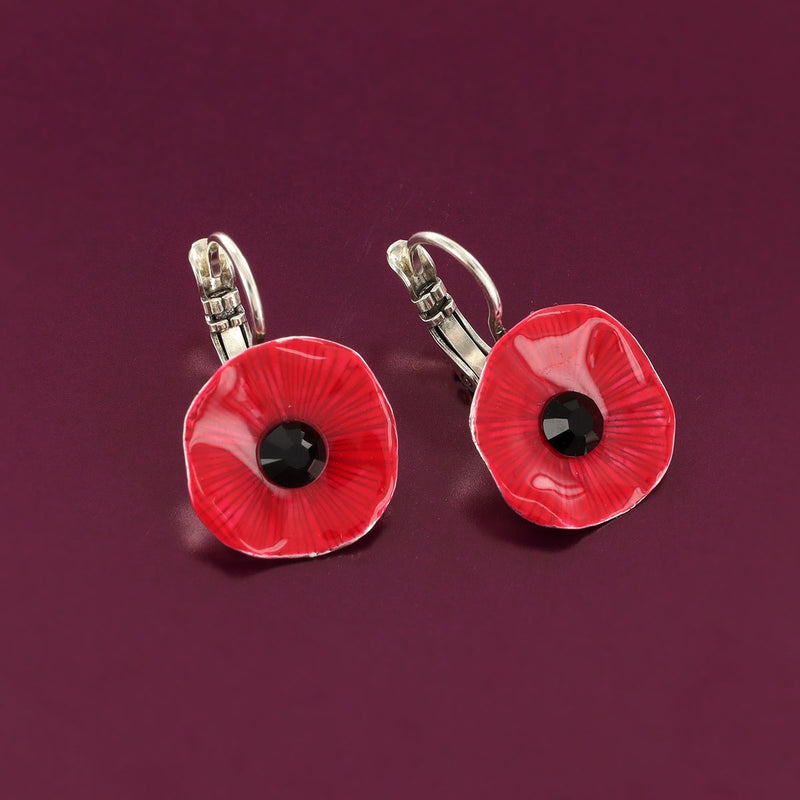 Taratata | Lever back earrings fantaisie Mambo Red