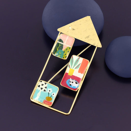 01202- Brooch fantaisie  Curieuse