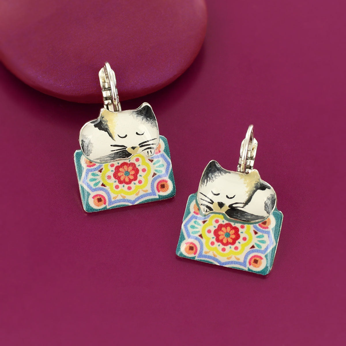 08752- Lever back earrings fantaisie  Chanapé