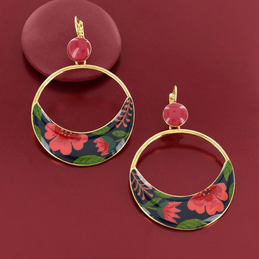 13788- Lever back earrings fantaisie  Alfred