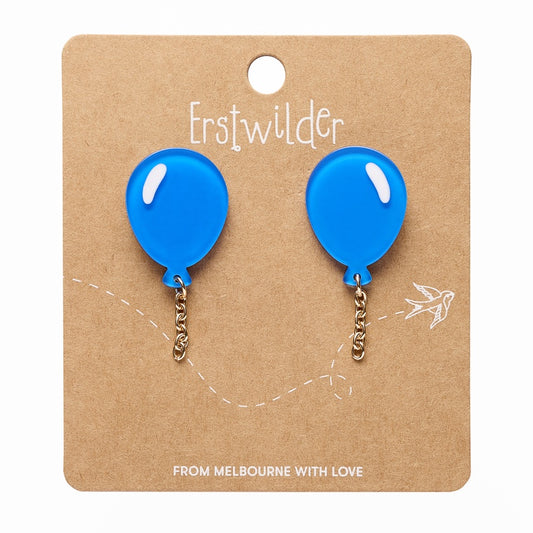 Balloons Drop Earrings – Blue