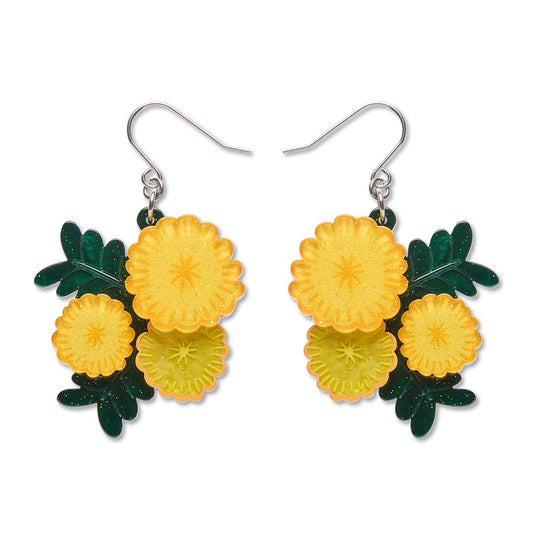 Sunshine Wattle Drop Earrings