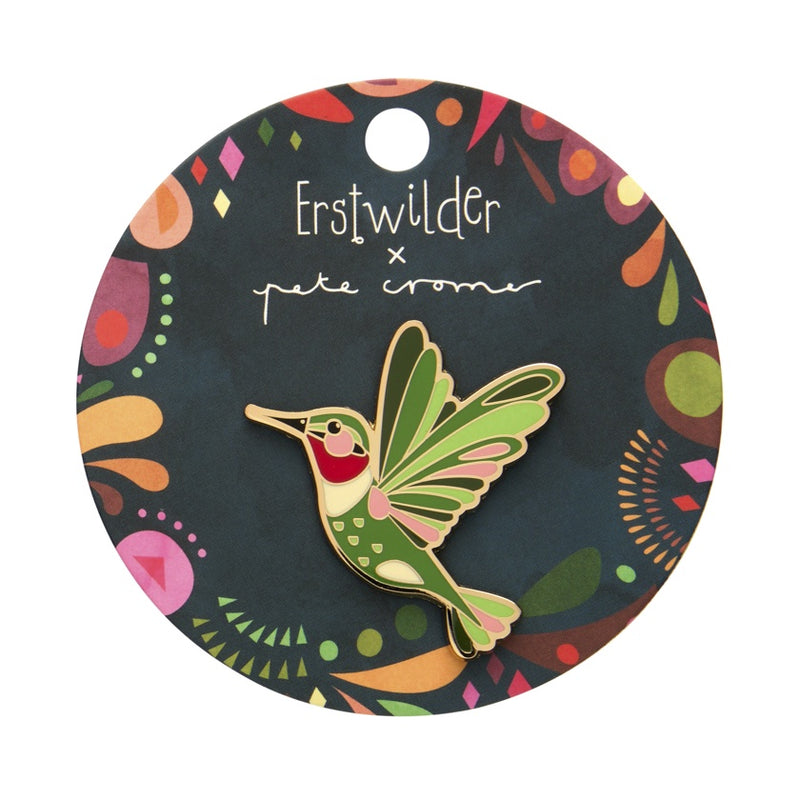 Erstwilder | The Radiant Ruby-Throated Hummingbird Enamel Pin