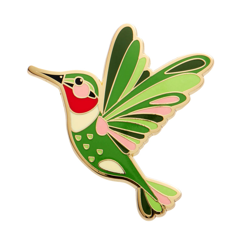 Erstwilder | The Radiant Ruby-Throated Hummingbird Enamel Pin