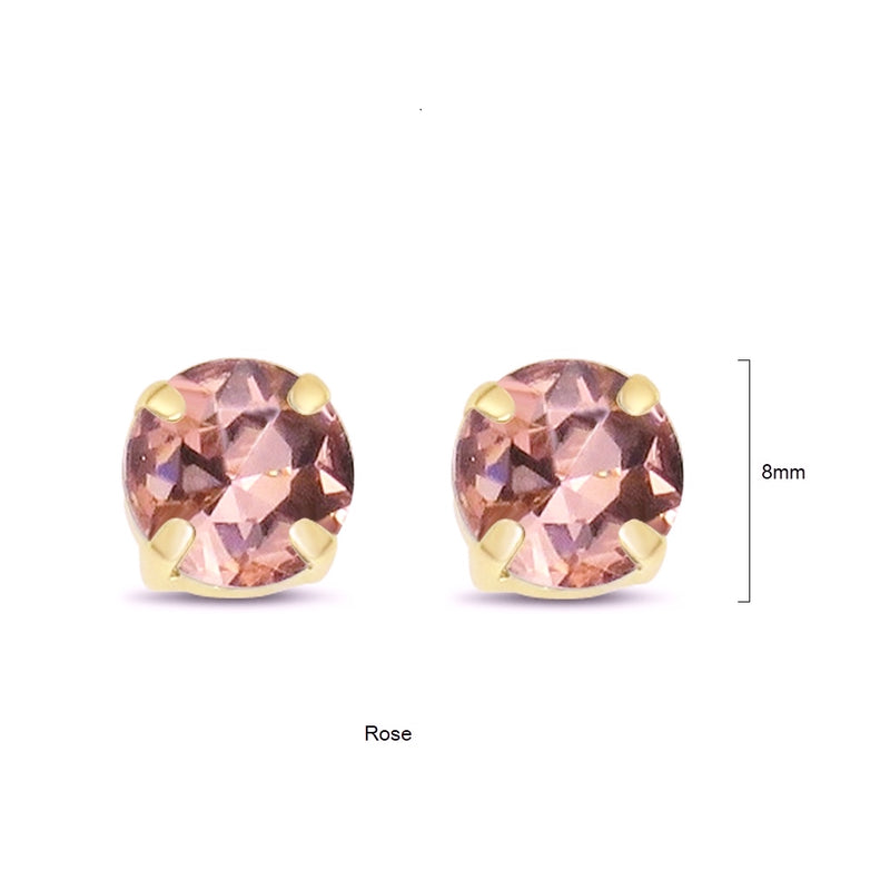 TID BLING | Crystal Studs - Rose