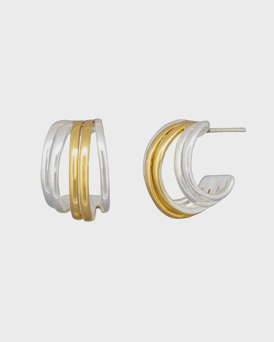 Jolie & Deen | Monique Hoops - Gold/Silver