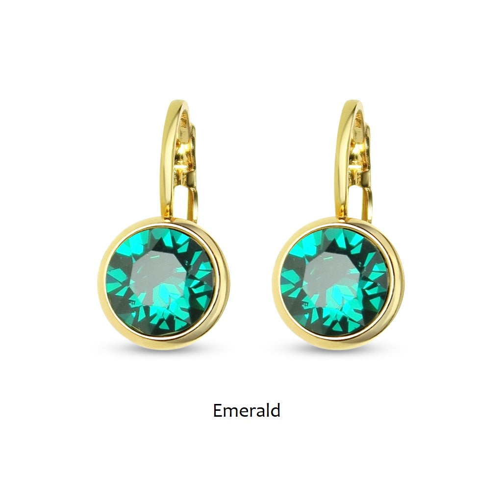 TID | Gold Plated French Clip Earrings - Multiple Colours