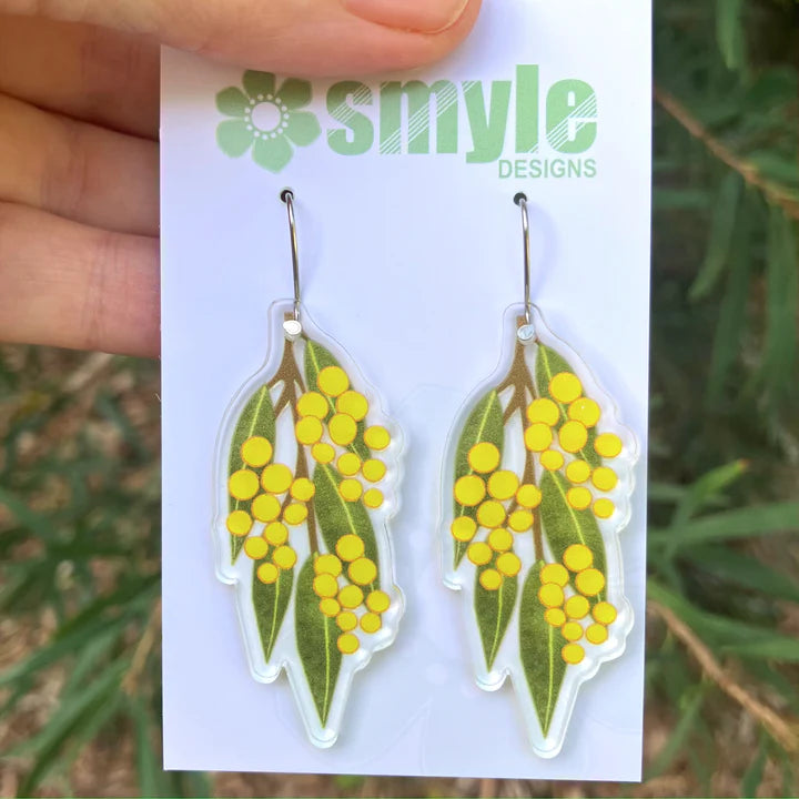 Smyle Designs | Golden Wattle Earrings