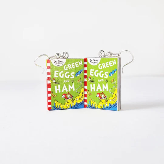 Cheeky Little Monkeys | Green Eggs & Ham Book Earrings