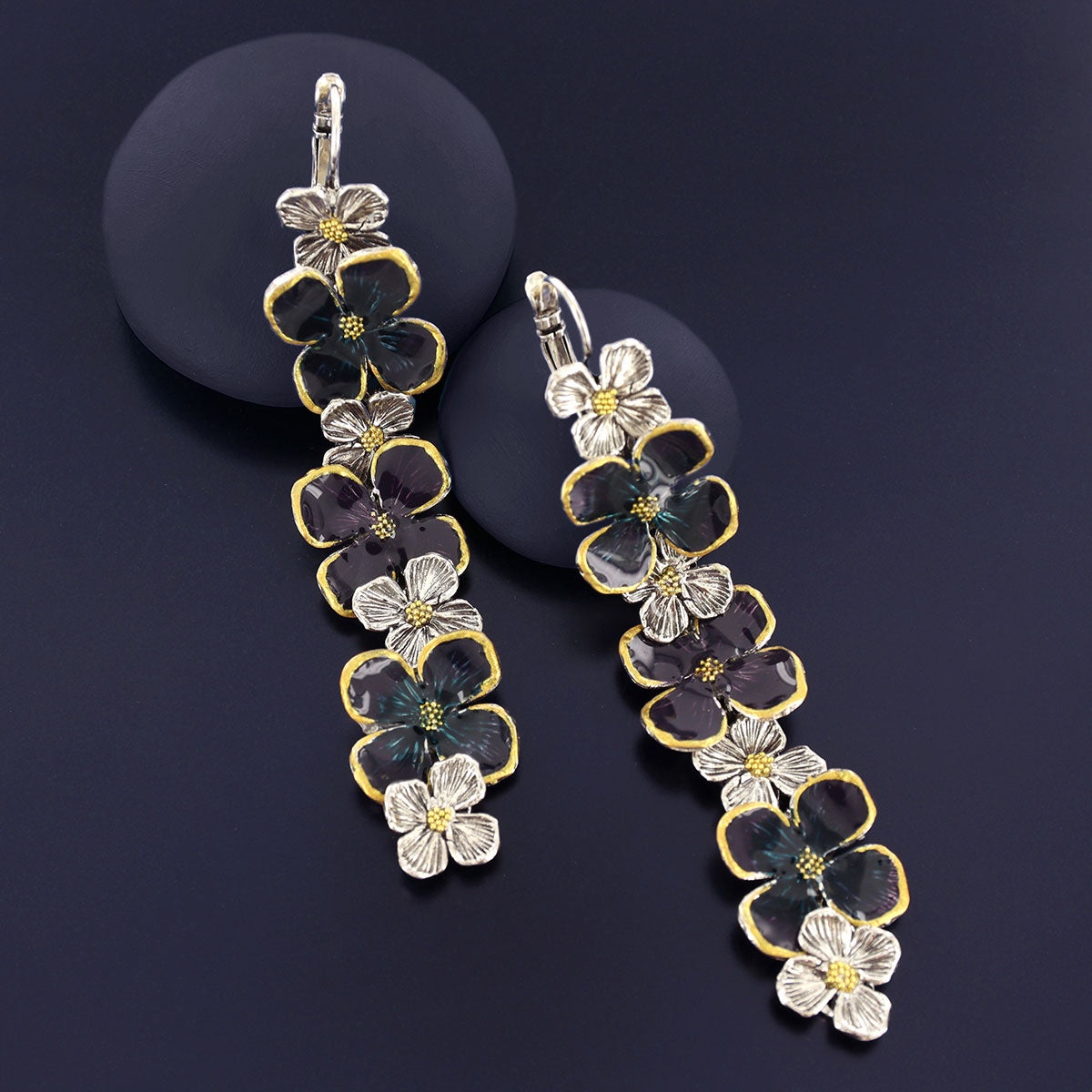 Taratata - Lever back earrings fantaisie Hortensia 13711