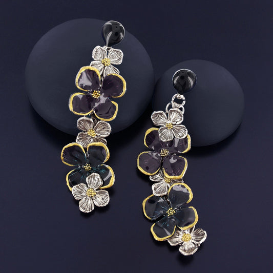 Taratata - stud earrings fantaisie Hortensia 13910