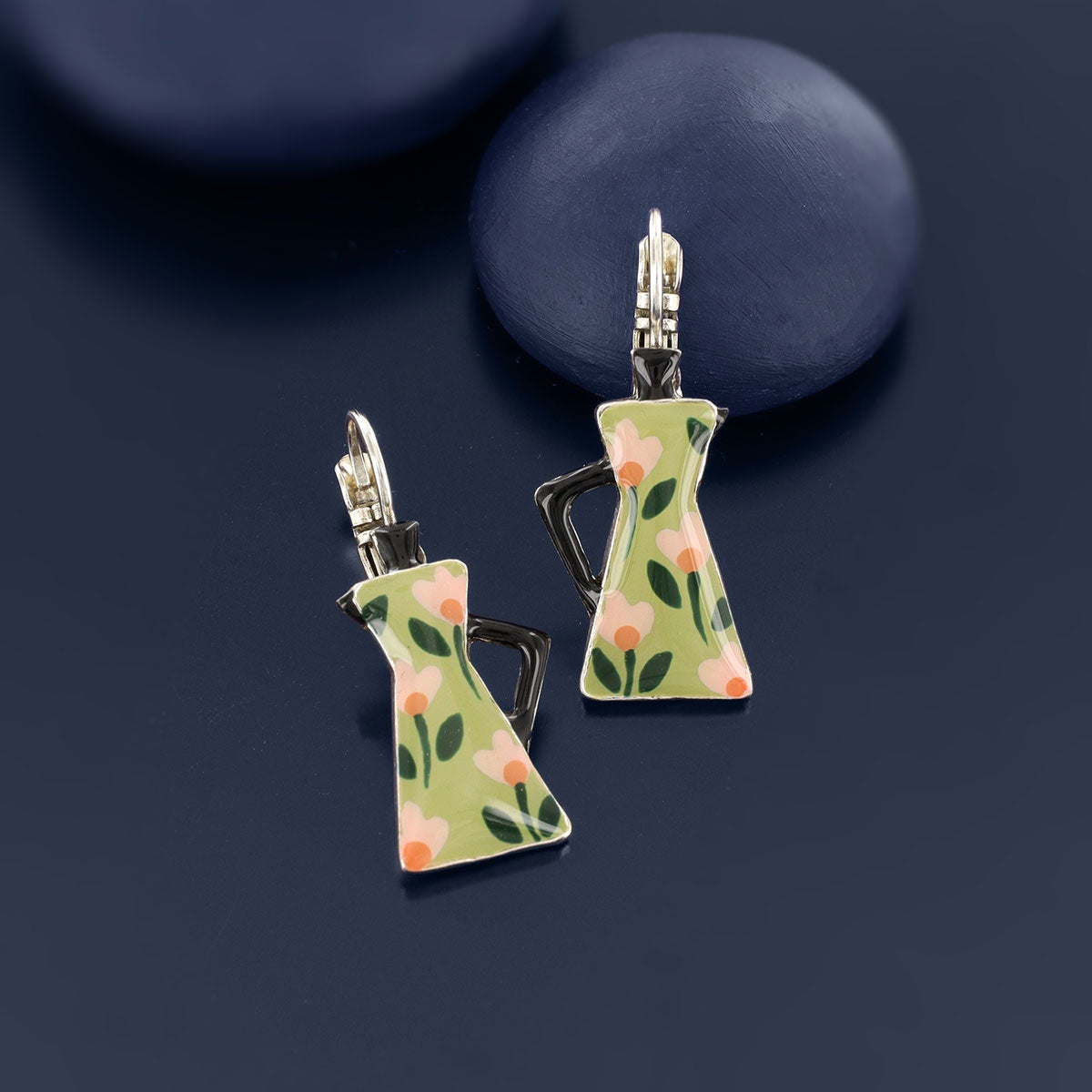 Lever back earrings fantaisie - Chicorée -02711