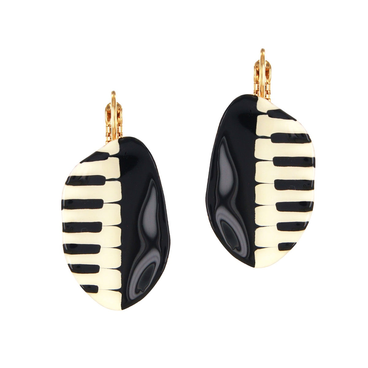 Lever back earrings fantaisie - Music - 05744
